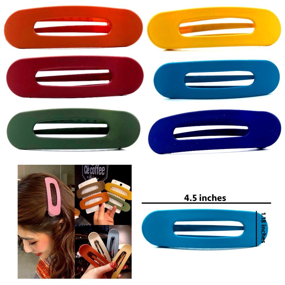 3PCS Large Hair Clip Minimalist Hair Clip Oversized Barrette Matte Giant Clip
